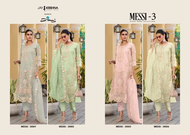 Your Choice Messi 3 Readymade Salwar Kameez Catalog
